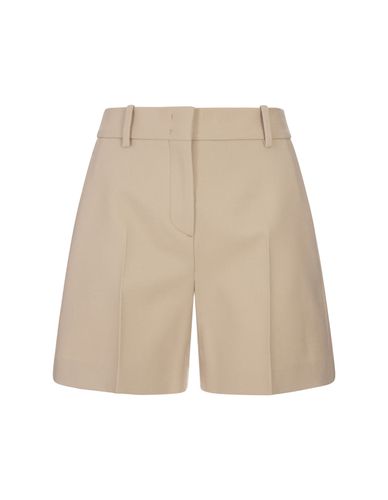 Beige Virgin Wool Shorts - Ermanno Scervino - Modalova