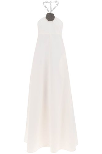 Jil Sander Long Dress With Necklace - Jil Sander - Modalova