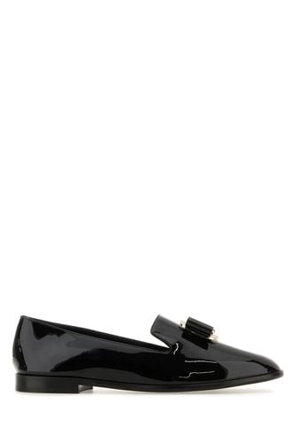 Black Leather Zamira Loafers - Ferragamo - Modalova