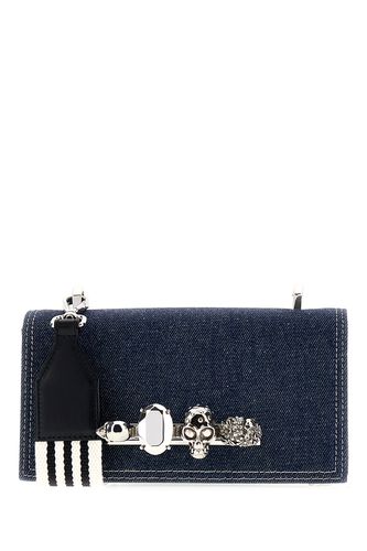 Denim The Knuckle Satchel Crossbody Bag - Alexander McQueen - Modalova