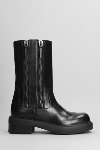 Foustine Combat Boots In Leather - Giuseppe Zanotti - Modalova