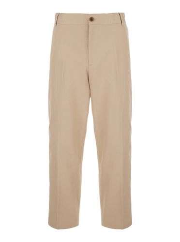 Straight Pants In Cotton Man - Maison Kitsuné - Modalova