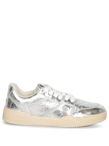 Silver Crackle Laminate Sneakers - Dsquared2 - Modalova