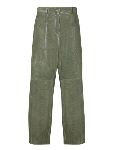 Forte_Forte Lizard Printed Suede Cargo Trousers - Forte Forte - Modalova