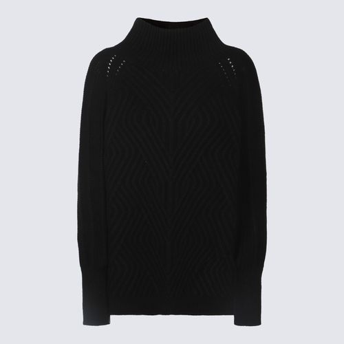 Malo Black Wool Knitwear - Malo - Modalova