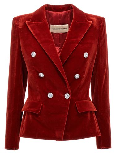 Double Breast Velvet Blazer Jacket - Alexandre Vauthier - Modalova