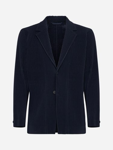 Pleated Fabric Single-breasted Blazer - Homme Plissé Issey Miyake - Modalova