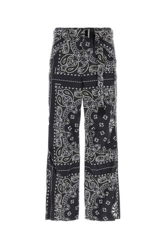 Sacai Printed Cotton Cargo Pant - Sacai - Modalova