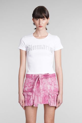 Blumarine T-shirt In White Cotton - Blumarine - Modalova