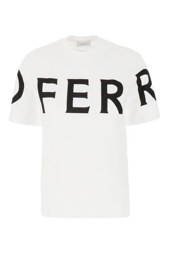 Ferragamo White Cotton T-shirt - Ferragamo - Modalova