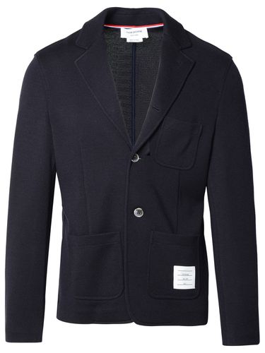 Thom Browne Navy Virgin Wool Blazer - Thom Browne - Modalova