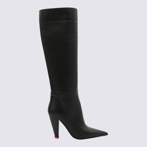 JUIN Black Leather Alexa Boots - 3JUIN - Modalova