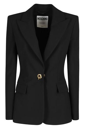 Single Breasted Tailored Blazer - Moschino - Modalova