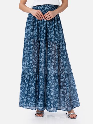 Woman Silk Voile Pleated Long Skirt Cheyenne - MC2 Saint Barth - Modalova