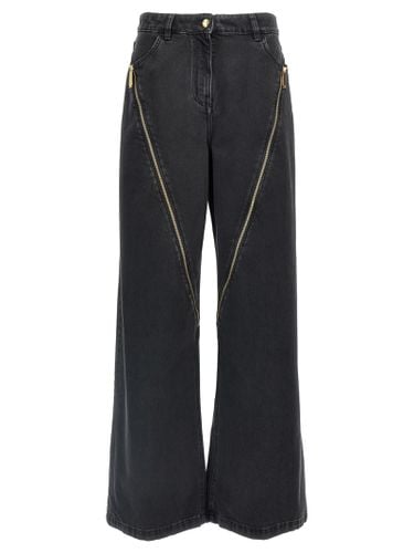 Elisabetta Franchi Zip Detail Jeans - Elisabetta Franchi - Modalova