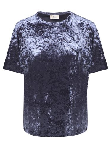 Herno Grey Velvet T-shirt - Herno - Modalova