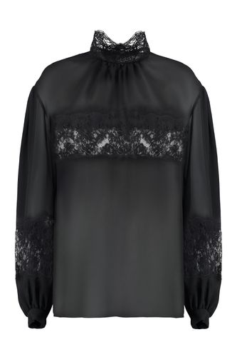 Lace And Georgette Blouse - Dolce & Gabbana - Modalova