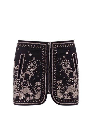 Embellished Cotton Blanca Mini Skirt - Isabel Marant - Modalova