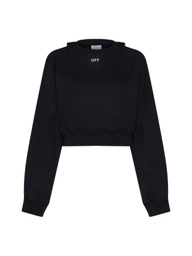 Crewneck Long-sleeved Sweatshirt - Off-White - Modalova