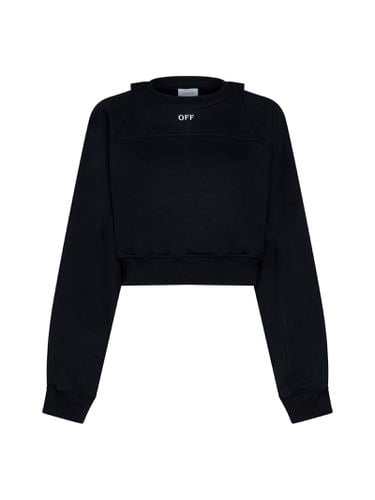 Crewneck Long-sleeved Sweatshirt - Off-White - Modalova