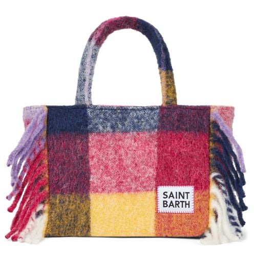 Colette Blanket Handbag With Check Print - MC2 Saint Barth - Modalova