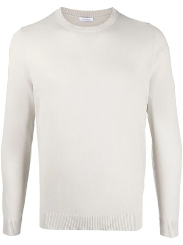 Malo White Cotton Jumper - Malo - Modalova