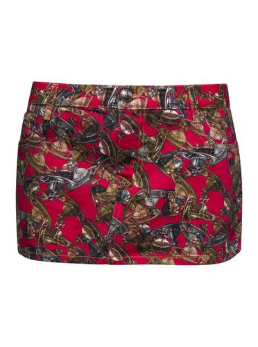 Printed Mini Skirt In Cotton Woman - Vivienne Westwood - Modalova