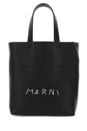 Black Leather Mini Museo Handbag - Marni - Modalova