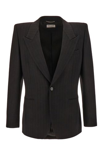 Saint Laurent Black Wool Blazer - Saint Laurent - Modalova