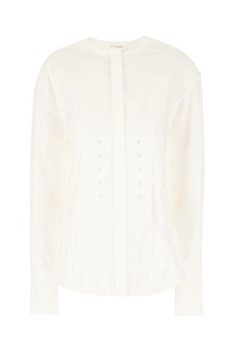 White Stretch Cotton Blouse - SportMax - Modalova