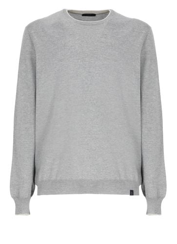 Fay Round Neck Sweater - Fay - Modalova