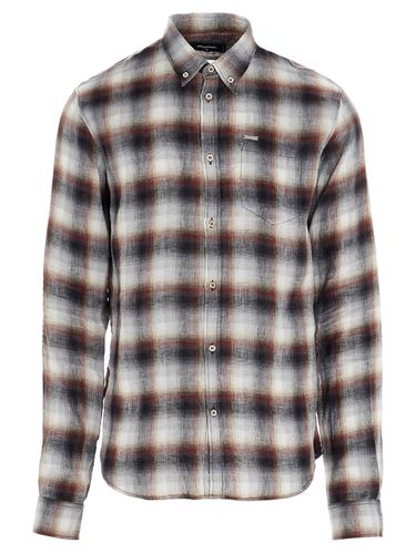 Checked Button Down Sharpei Sleeve Shirt - Dsquared2 - Modalova