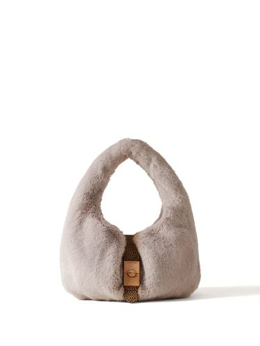 Hobo Cortina Faux Fur Handbag - Borbonese - Modalova