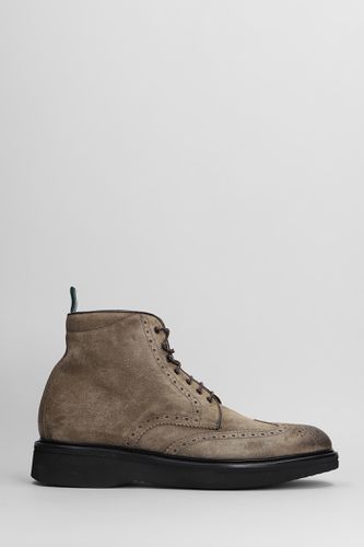 Lace Up Shoes In Suede - Green George - Modalova