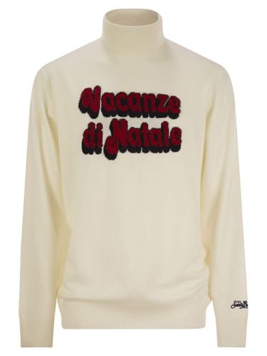 Wool And Cashmere Blend Turtleneck Sweater Vacanze Di Natale - MC2 Saint Barth - Modalova