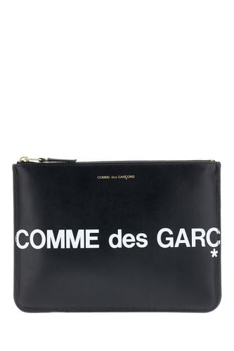 Black Leather Pouch - Comme des Garçons Wallet - Modalova