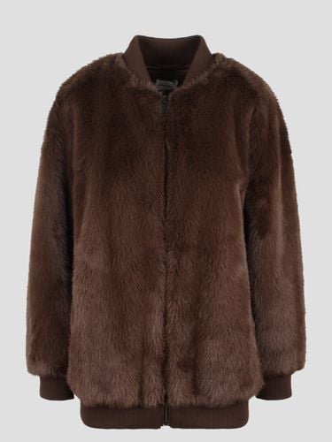 Pathos Faux Fur Bomber Jacket - Parosh - Modalova