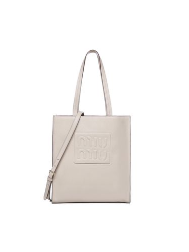 Miu Miu Shopping Bag In Madras - Miu Miu - Modalova