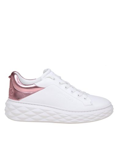 Diamond Maxi Sneakers In And Leather - Jimmy Choo - Modalova