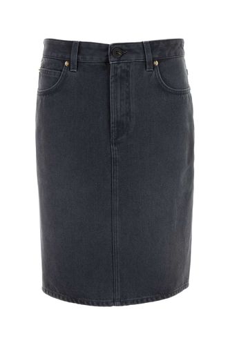 Miu Miu Graphite Denim Skirt - Miu Miu - Modalova