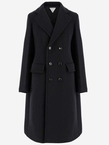 Wool And Cashmere Double-breasted Long Coat - Bottega Veneta - Modalova