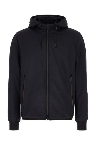 Zegna Navy Blue Wool Down Jacket - Zegna - Modalova