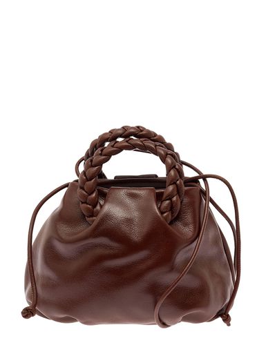 Braided Handle Pleated Crossbody Bag - Hereu - Modalova