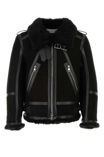 Shearling And Nappa Leather Jacket - Alexander McQueen - Modalova