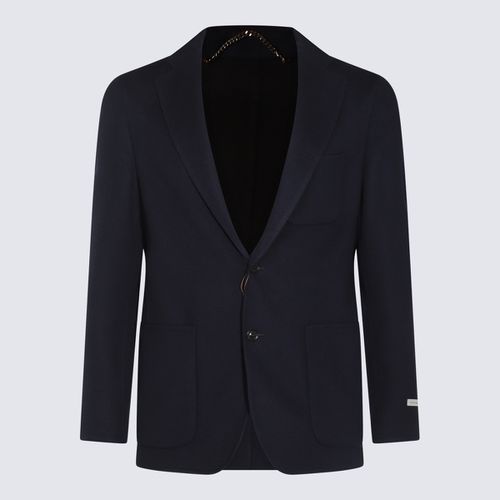 Canali Blue Wool Casual Jacket - Canali - Modalova