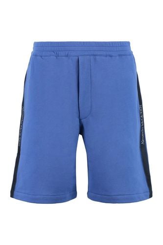 Logo-tape Elasticated Waistband Jersey Shorts - Alexander McQueen - Modalova