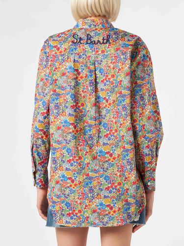 Woman Cotton Shirt Made With Liberty Fabric - MC2 Saint Barth - Modalova