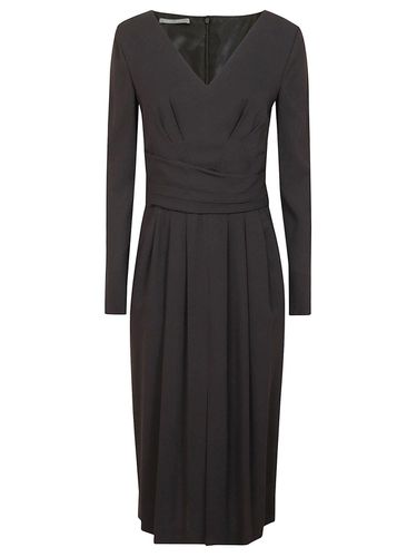 V-neck Long-sleeved Dress - Alberta Ferretti - Modalova