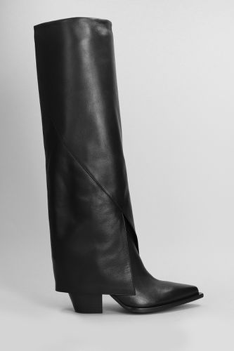 Texan Boots In Leather - Elena Iachi - Modalova