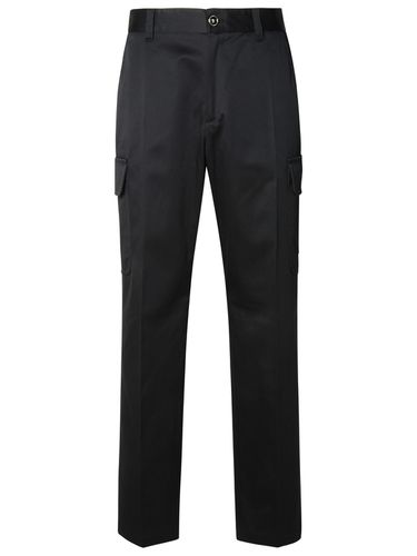 Versace Cargo Pants In Black Cotton - Versace - Modalova